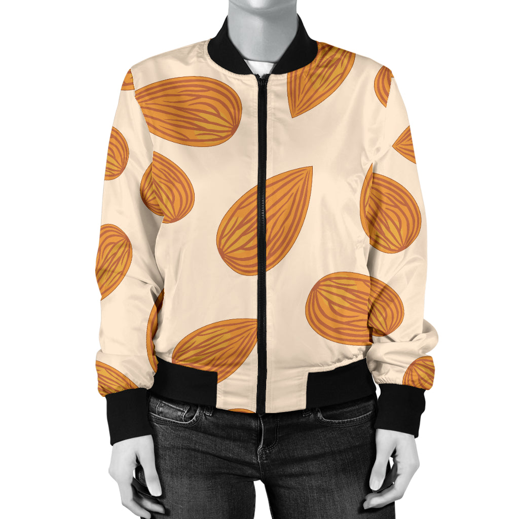 Almond Pattern Print Design 03 Women's Bomber Jacket