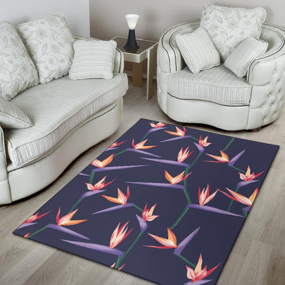 Bird Of Paradise Pattern Print Design BOP015 Area Rugs