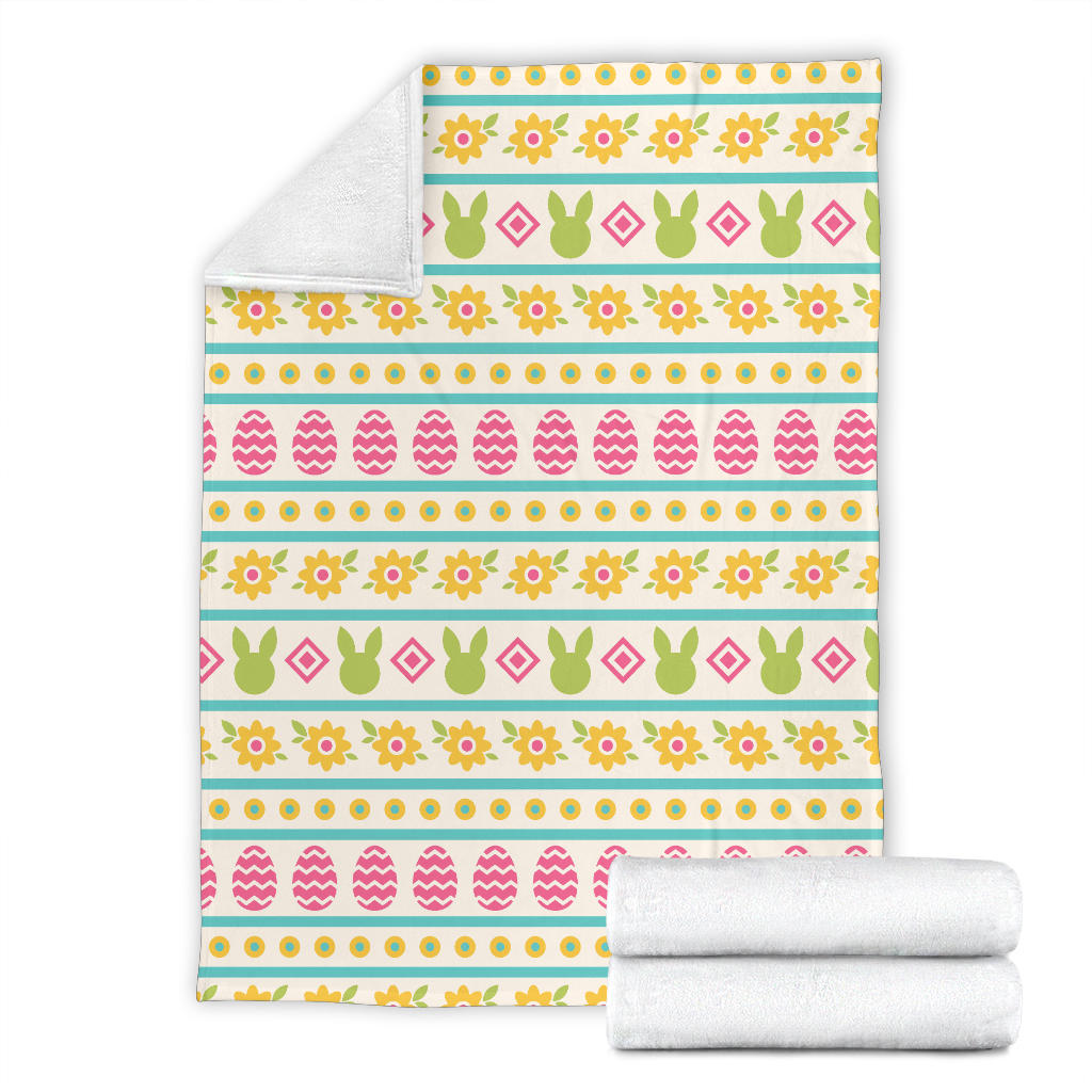 Easter Eggs Pattern Print Design RB016 Fleece Blanket