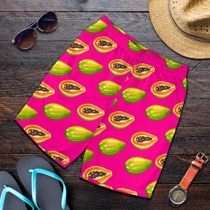 Papaya Pattern Print Design PP02 Mens Shorts