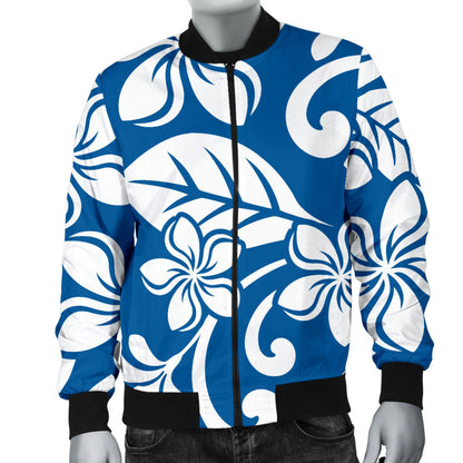 Plumeria Pattern Print Design PM013 Men Bomber Jacket