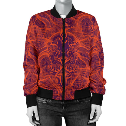 Leo Pattern Print Design 01 Women's Bomber Jacket