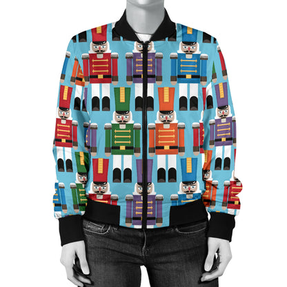 Nutcracker Pattern Print Design A02 Women's Bomber Jacket