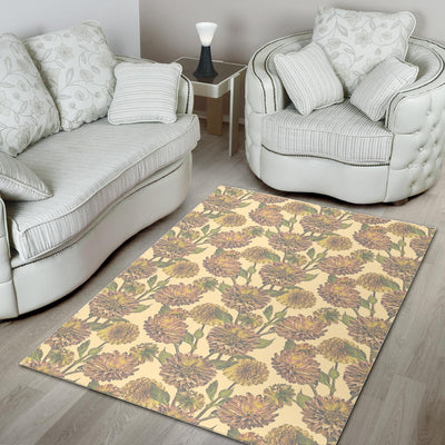 Dahlia Pattern Print Design DH09 Area Rugs