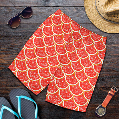Grapefruit Pattern Print Design GF07 Mens Shorts