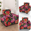 Lily Pattern Print Design LY012 Armchair Slipcover