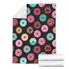 Donut Pattern Print Design DN02 Fleece Blanket