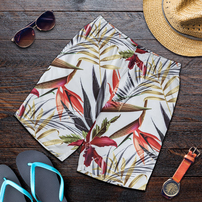 Tropical Flower Pattern Print Design TF021 Mens Shorts