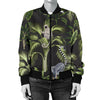 Rainforest Pattern Print Design RF05 Women Bomber Jacket