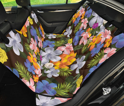 Plumeria Pattern Print Design PM03 Rear Dog  Seat Cover