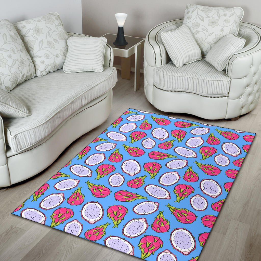 Dragonfruit Pattern Print Design DF04 Area Rugs