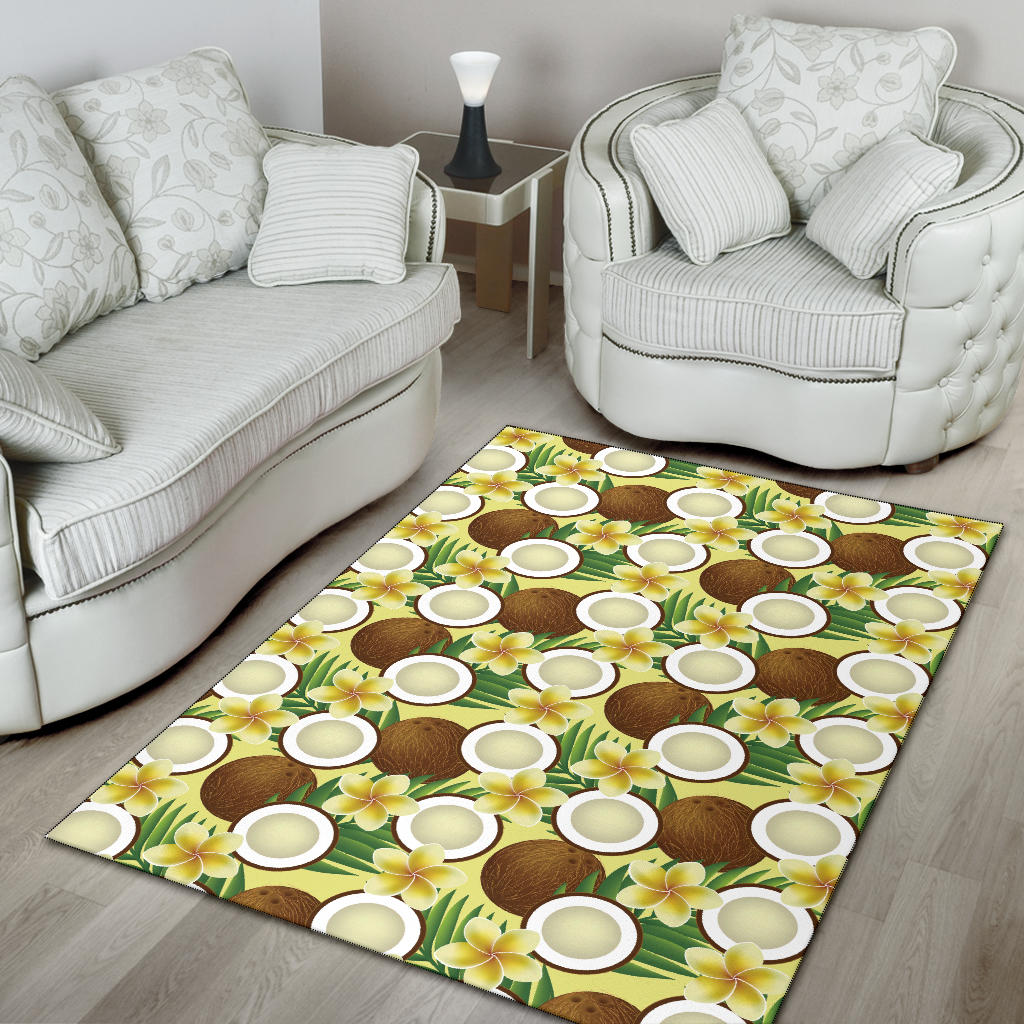 Coconut Pattern Print Design CN02 Area Rugs