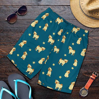 Pug Pattern Print Design A06 Mens Shorts