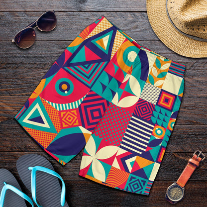 Mosaic Pattern Print Design 03 Mens Shorts