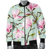 Magnolia Pattern Print Design MAG04 Men Bomber Jacket