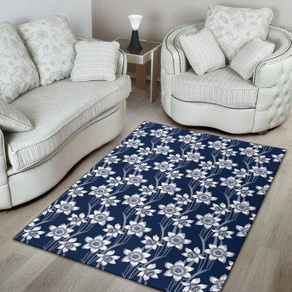 Daffodils Pattern Print Design DF09 Area Rugs