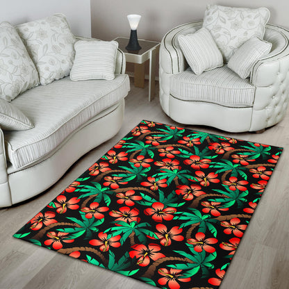 Hawaiian Themed Pattern Print Design H022 Area Rugs