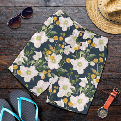 Anemone Pattern Print Design AM04 Mens Shorts