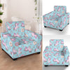 Donut Unicorn Pattern Print Design DN016 Armchair Slipcover