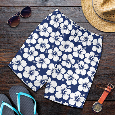 Hibiscus Pattern Print Design HB013 Mens Shorts