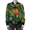 Lion Jungle Pattern Print Design 05 Women's Bomber Jacket