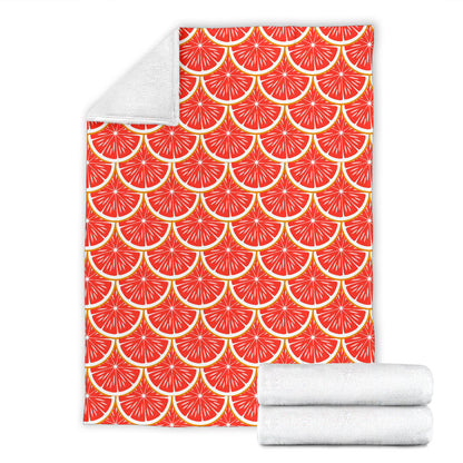 Grapefruit Pattern Print Design GF07 Fleece Blanket