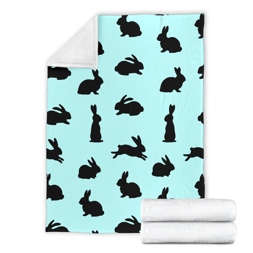 Rabbit Pattern Print Design RB010 Fleece Blanket