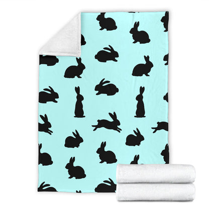 Rabbit Pattern Print Design RB010 Fleece Blanket