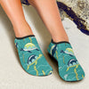 Sea Turtle Pattern Print Design T08 Aqua Water Shoes