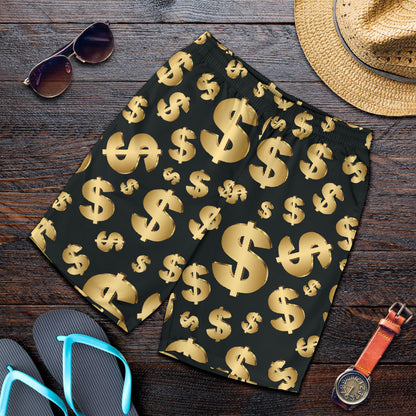 Dollar Pattern Print Design DO04 Mens Shorts