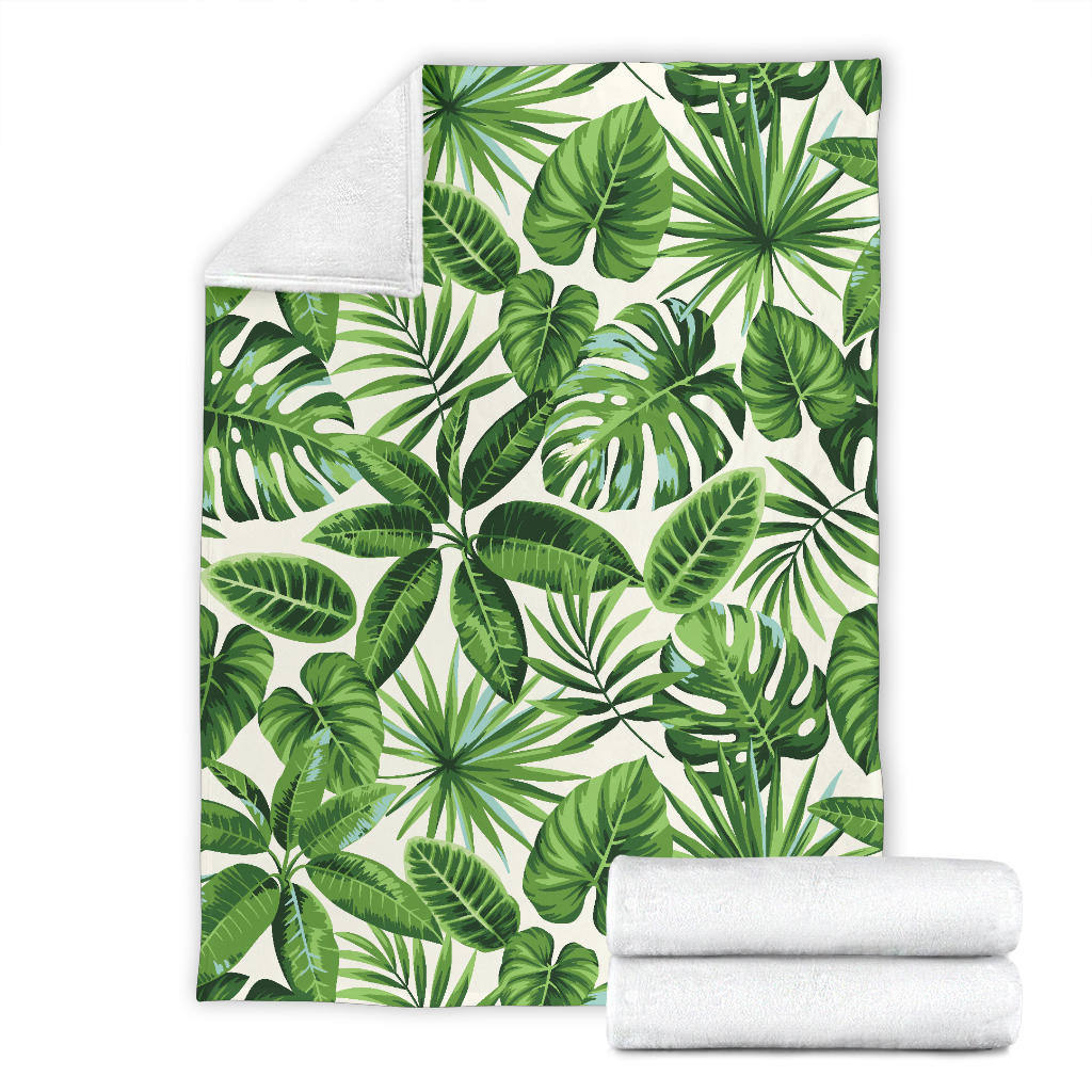 Tropical Flower Pattern Print Design TF013 Fleece Blanket