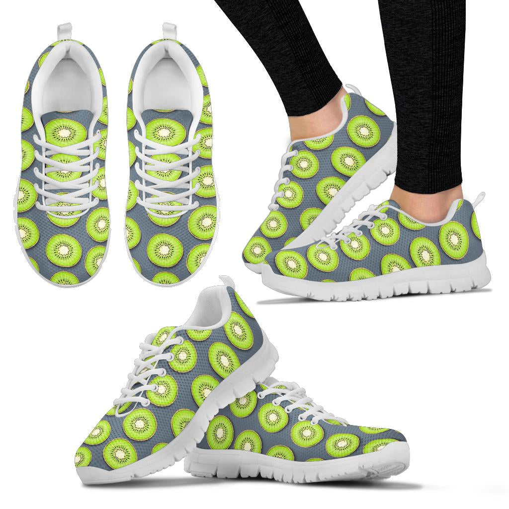 Kiwi Pattern Print Design KW06 Sneakers White Bottom Shoes