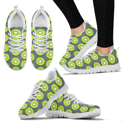 Kiwi Pattern Print Design KW06 Sneakers White Bottom Shoes