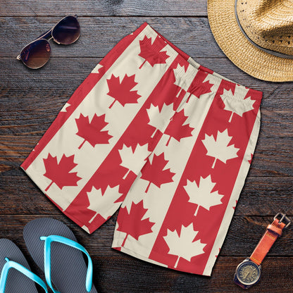 Maple Leaf Pattern Print Design 02 Mens Shorts