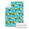 Bee Pattern Print Design BEE06 Fleece Blanket