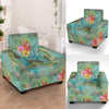 Sea Turtle Pattern Print Design T012 Armchair Slipcover