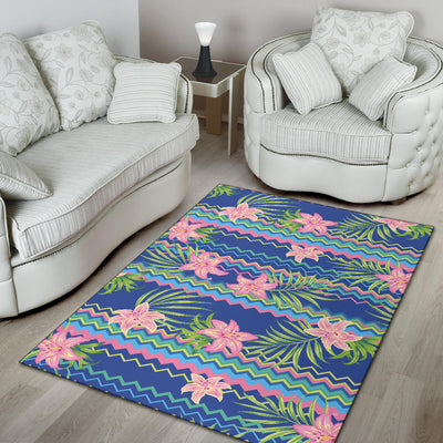 Lily Pattern Print Design LY015 Area Rugs