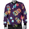 Hawaiian Themed Pattern Print Design H024 Men Bomber Jacket