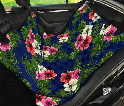 Hibiscus Pattern Print Design HB028 Rear Dog  Seat Cover
