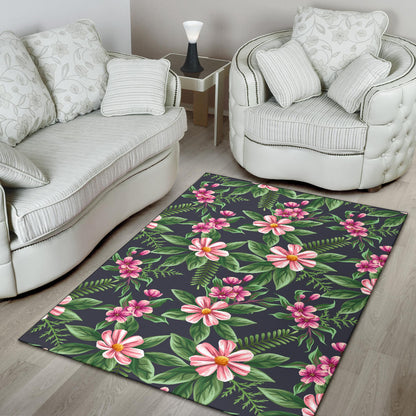 Summer Floral Pattern Print Design SF010 Area Rugs
