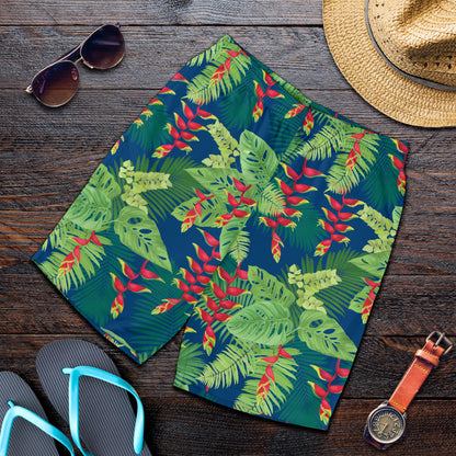 Heliconia Pattern Print Design HL08 Mens Shorts