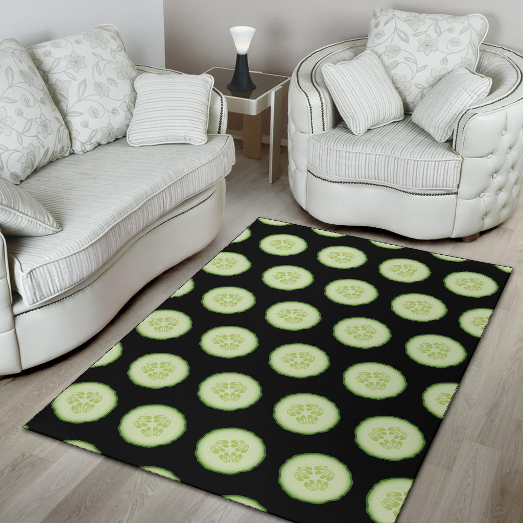 Cucumber Pattern Print Design CC02 Area Rugs