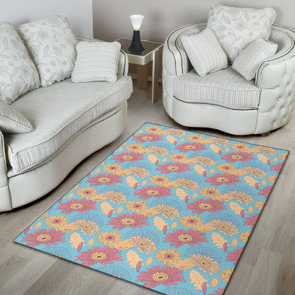 Gerberas Pattern Print Design GB04 Area Rugs