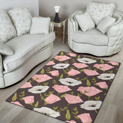 Anemone Pattern Print Design AM011 Area Rugs