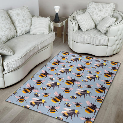 Bee Pattern Print Design BEE08 Area Rugs