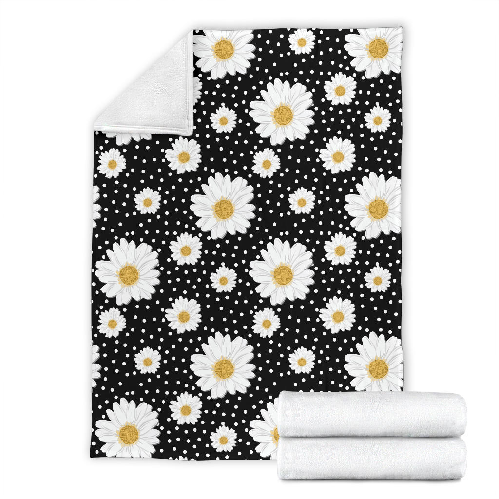 Daisy Pattern Print Design DS02 Fleece Blanket