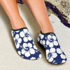 Hibiscus Pattern Print Design HB013 Aqua Water Shoes