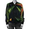 Bird Of Paradise Pattern Print Design BOP012 Women Bomber Jacket