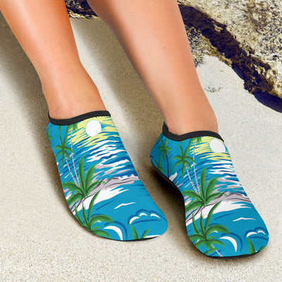 Palm Tree Beach Aqua Water Shoes