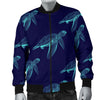 Sea Turtle Pattern Print Design T04 Men Bomber Jacket